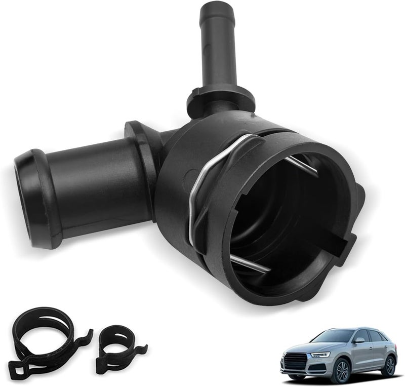 Uselection 5Q0122291BB Coolant Hose Connector Coupler Compatible with Audi A1 A3 Q2 Q3 TT VW Golf B8 Arteon 5QD122291AB - Image 1